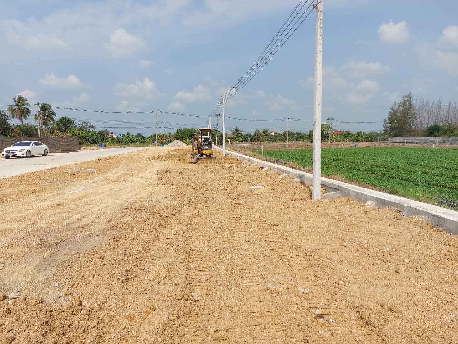 ปรับพื้นถนนโรงงาน